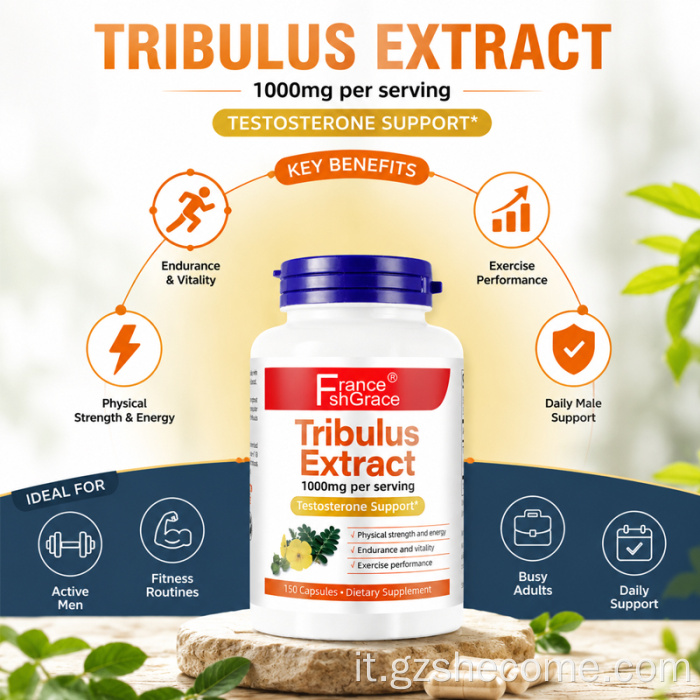 Shecome Tribulus Supplement for Men supporta l'integratore energetico
